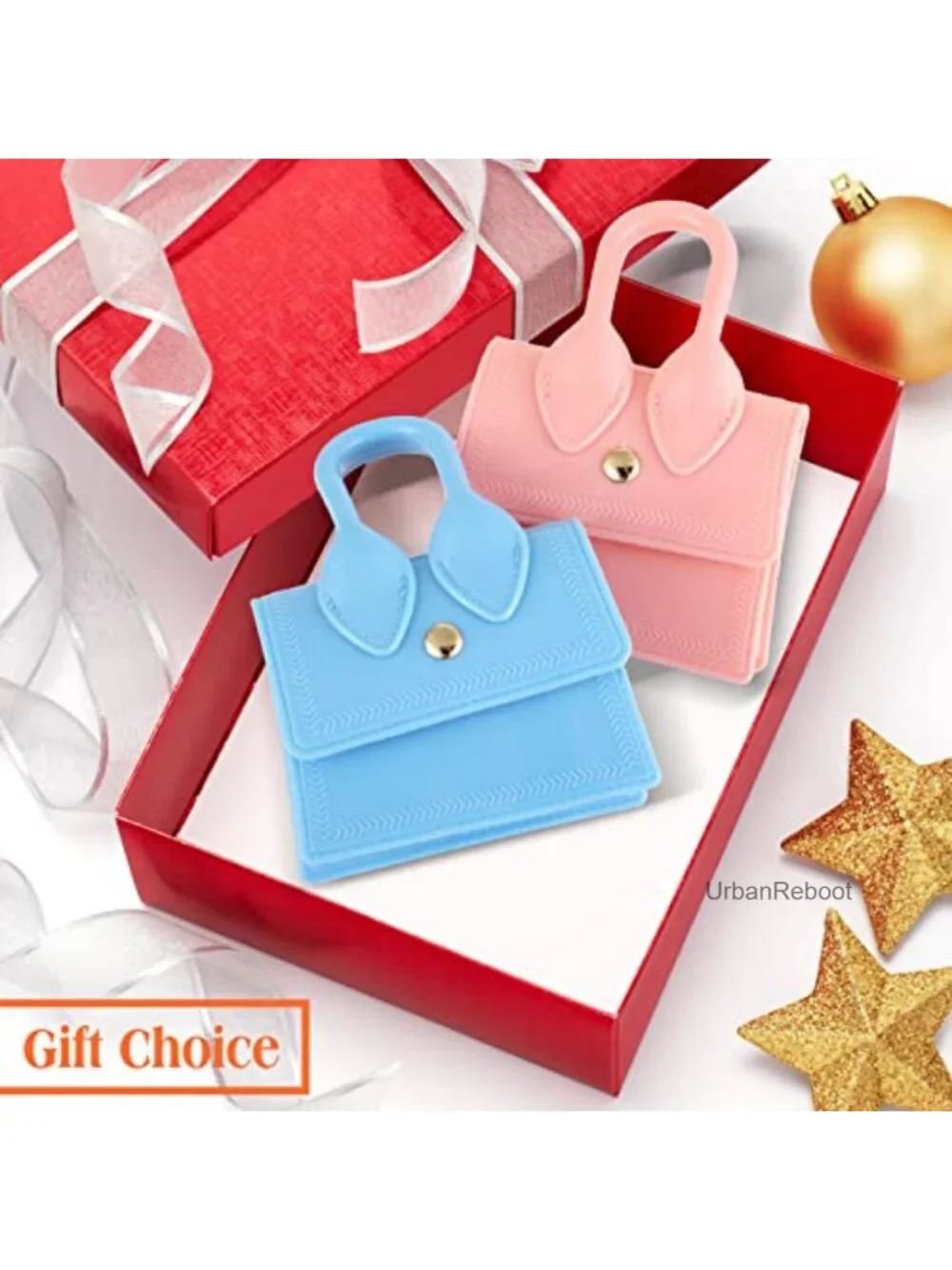 Mini Purse Set 6 Pcs PVC Crossbody Handbag Toddler Girls Party Favors